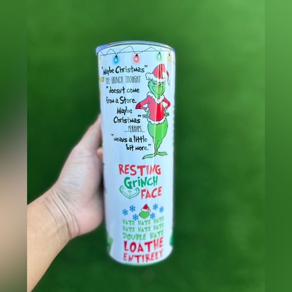 Mr Grinch custom Tumbler